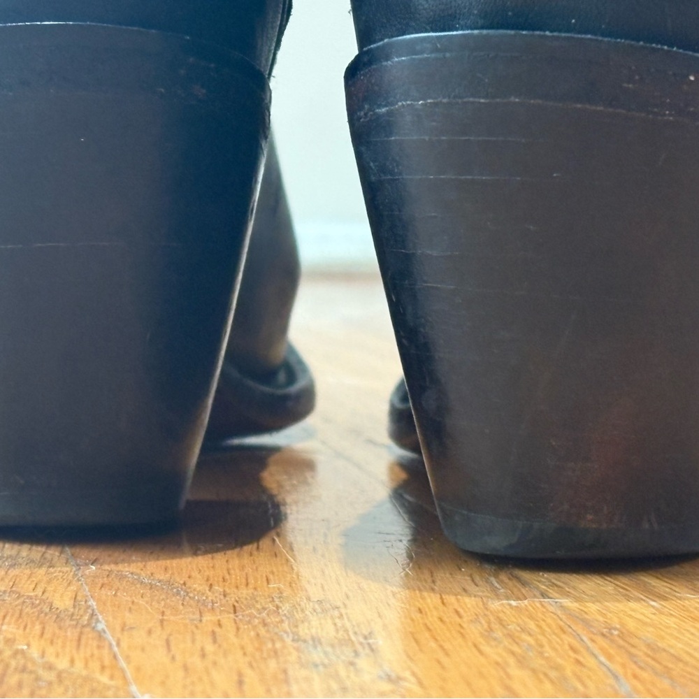 Lucchese Black Leather Karla Western Ankle Booties - Picture 5 of 8